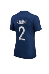 Paris Saint-Germain Achraf Hakimi #2 Voetbaltruitje Thuis tenue Dames 2022-23 Korte Mouw